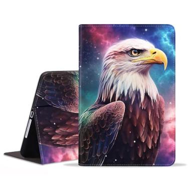 Imagem de POIUYTREW Capa para Samsung Galaxy Tab A11 Plus 2025 / A9 Plus 2023 11 polegadas, capa fólio de couro PU capa inteligente com suporte e despertar/hibernar automaticamente - águia careca