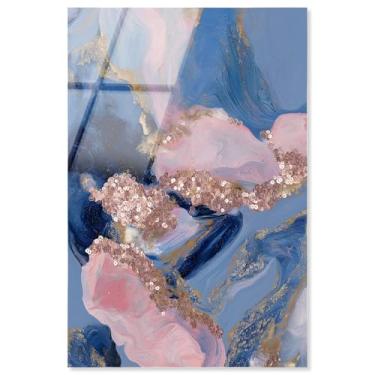 Imagem de Rose Gold Nebula III Impressão acrílica rosa decoração de parede por Art Remedy, pronto para pendurar, 50 x 76 cm