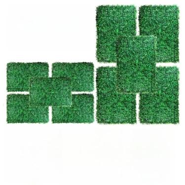 Imagem de Kit 20 Placa Buchinho Grama Artificial Parede Muro Vertical Cheio(Kit 10 Grama)