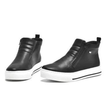 Imagem de Tênis Botinha Via Marte Casual Com Zíper Feminino-Feminino