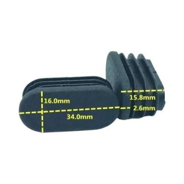 Imagem de 16 Peças De Protetores De Pés De Cadeira Em Silicone Oval, Almofadas P