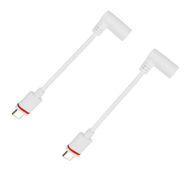 Imagem de TEKCAM Adaptador Barrel Plug para USB-C compatível com painel solar Barrel Plug e Ring Spotlight Cam Pro/Plus, Stick Up Cam Pro, para painel solar Barrel Plug e câmeras de segurança USB C, 2 peças