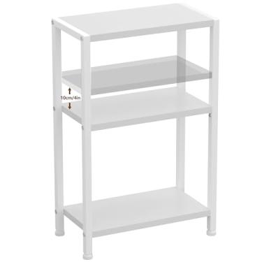 Imagem de Heybly Mesa lateral estreita, mesa de canto perfeita para espaços pequenos, branca, HET006WT1