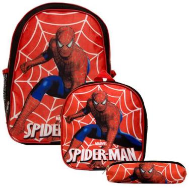 Imagem de Mochila Escolar Menino Homem Aranha com Lancheira Infantil - TOYS 2U