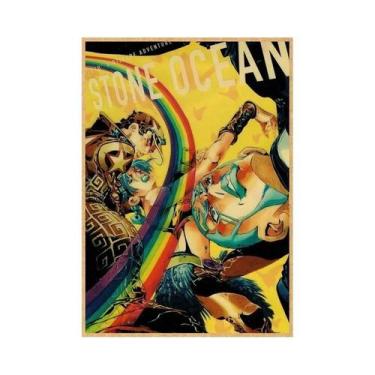 Imagem de Pôsteres Vintage De JoJo 2025 Anime JoJo's Bizarre Adventure Arte De P