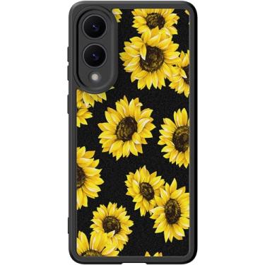 Imagem de DEENAKIN Capa fofa para Samsung Galaxy S25 Edge, capa rígida floral estética, compatível com Magsafe, capa protetora de telefone fina retrô moderna exclusiva coquete ocidental para mulheres e meninas