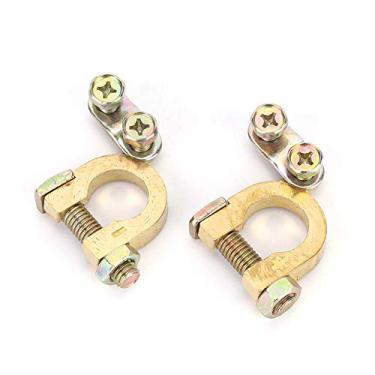 Imagem de KIMISS Conector Terminal de Cobre da Bateria de Carro, 2 Peças, Acessórios Automotivos Eficientes para Conexão Aprimorada e Proteção de Energia