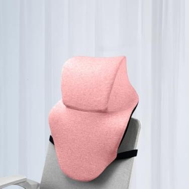 Imagem de Encosto de cabeça para cadeira de escritório, travesseiro ajustável de suporte de pescoço com capa lavável removível - acessório de descanso de cabeça para cadeiras de escritório e cadeiras de rodas