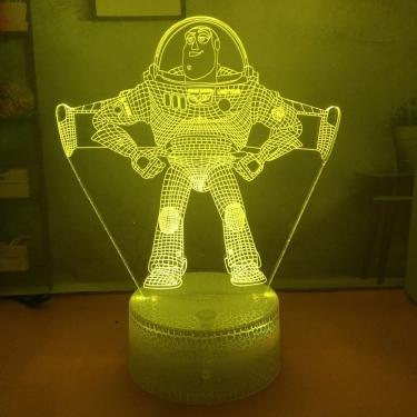 Imagem de Toy Story com luz noturna 3D Woody Buzz Lightyear Alien