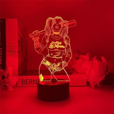 Imagem de Luz noturna USB Suicide Squad Harleys Quinn 3D Illusion