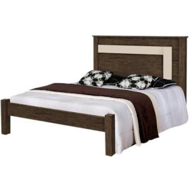 Imagem de Cama de Casal Gabrielli Rivieira 114x140x205cm MDF / MDP, CASTANHO/ OF