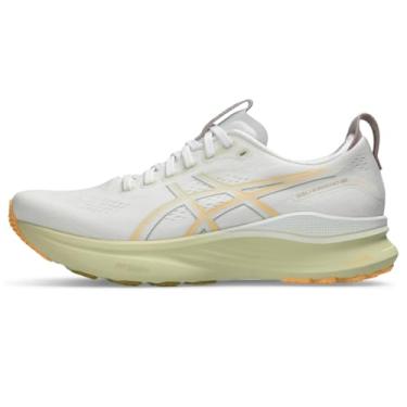 Imagem de ASICS Tênis de corrida masculino Gel-Kayano 32, Branco/laranja brilhante, 15 X-Wide