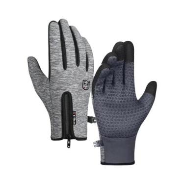 Imagem de Luvas De Ciclismo Tricotadas Unissex Quentes Compatíveis Com Tela Sens