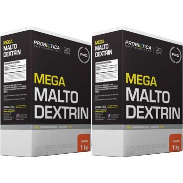 Imagem de Kit 2X Mega Maltodextrin - 1 Kg Laranja - Probiótica-Masculino