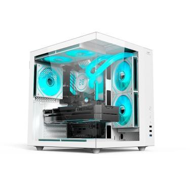 Imagem de Gabinete Gamer C3Tech Aquarius, Mid Tower - MT-G920WH-Unissex