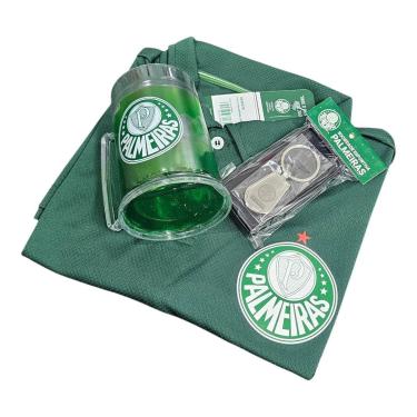 Imagem de Kit Palmeiras Camisa Polo Basic + Caneca + Chaveiro - Masculino-Masculino