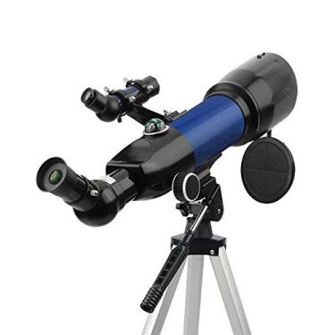 Imagem de pcagfaajmh Telescópio para crianças e adultos 70 mm abertura 400 mm BAK4 prisma FMC telescópio para astronomia telescópio refrator com tripé para observar lua planeta