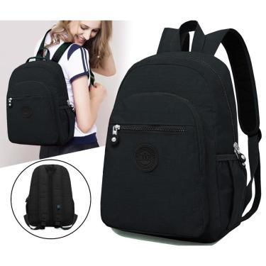 Imagem de Mochila Feminina Notebook Tecido Molinho Resistente Leve Trabalho Escola-Feminino