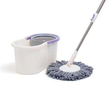 Imagem de Mop giratório com balde e esfregão giro fit