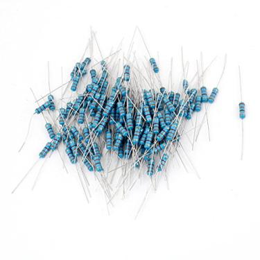 Imagem de 130 peças de resistores de filme de carbono 1/2W Classificação de potência 3,3 K ohm 5,6 cm de comprimento (130 resistores de filme de carbono 1/2 W Classificação de potência 3,3 K ohm 5,6 cm de