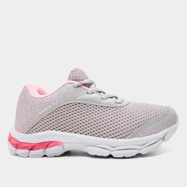 Imagem de Tênis Infantil Impacto Escolar Menina, Cinza, Rosa, 32