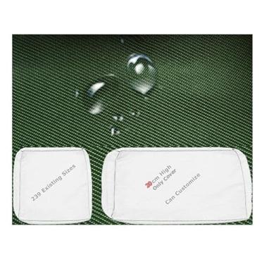 Imagem de Bench Cushion Cover Outdoor Indoor 91% Waterproof With Zipper Small Customise Replacement Covers For Window Seat Couch Chair Pads Furniture Removable Non-Slip 20cm High(195x55 cm)