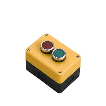 Imagem de Caixa de controle de botão com parada de emergência 1/2/3/4/5 caixa de botão caixa de botão industrial caixa de controle de botão à prova d'água (2 furos A)