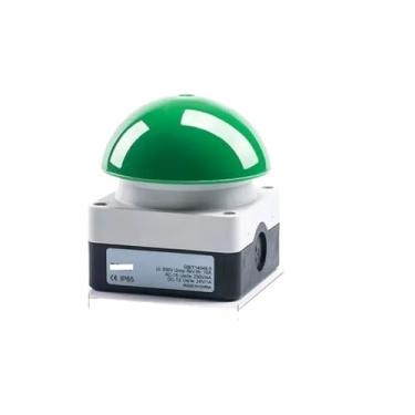 Imagem de Interruptor de raquete de pé de 5/10 peças, interruptor de botão de parada de emergência de cabeça de cogumelo esférico, autobloqueio, autorreinicialização, IP65 à prova d'água (verde