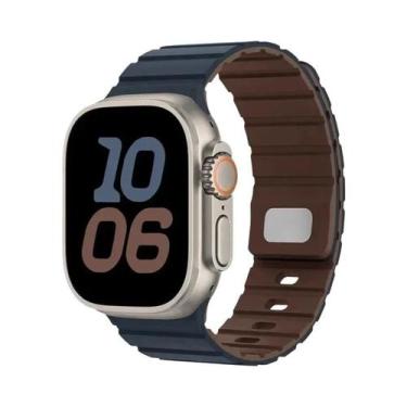 Imagem de Pulseira De Silicone Magnética De 49mm 46mm 45mm 44mm 41mm 42mm Para A