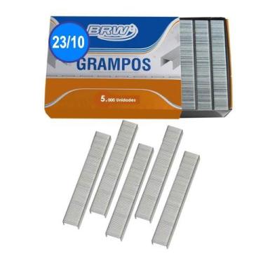 Imagem de Grampo 23/10 Para Grampear 40 A 70fls Galvanizado Brw 5000un