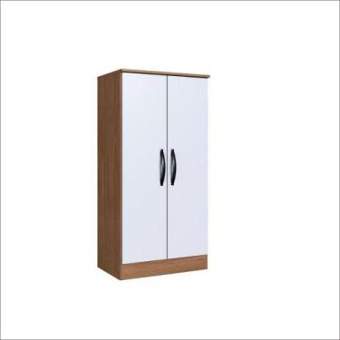 Imagem de Armário Multiuso Turim 2 Portas 2 Prateleiras - IRM, FREIJO/BRANCO