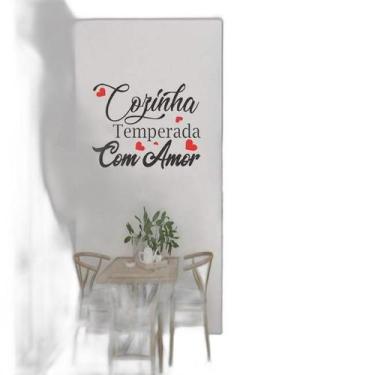 Imagem de Adesivo De Parede Cozinha Temperada - Lojinha Da Luc Adesivos