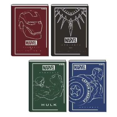 Imagem de Starschool – Caderno Universitário Capa Dura COSTURADO AVENGERS Marvel | 80 Folhas, 1 Matéria | Máxima Durabilidade e Ação de Herói p/Estudos
