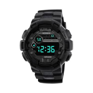 Imagem de Relógio Esportivo Digital Masculino À Prova D'água Com Led, Relógio El