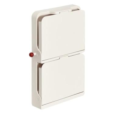 Imagem de Escorredor de pratos | Bandeja de servir multicamadas dobrável de 2 camadas, prateleira de suporte de carga forte estação doméstica para superfícies lisas, azulejos, portas de vidro, especiarias