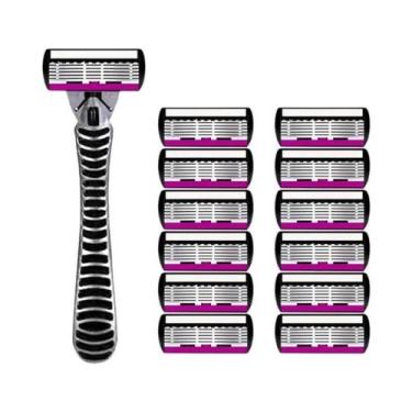 Imagem de Lâmina De Barbear Masculina De Aço Inoxidável Alemão De 6 Camadas, Car