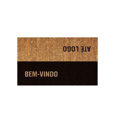 Imagem de Capacho De Poa Fibra De Coco Até Logo 75x45cm - Uzoo Capacho Fibra De Coco Rt 75x45cm Ate Logo