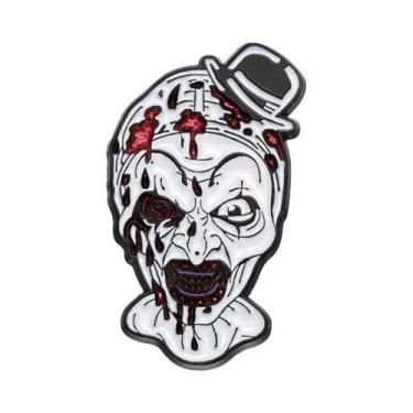 Imagem de Broche De Esmalte De Palhaço Terrifier Com Óculos De Sol De Girassol, 