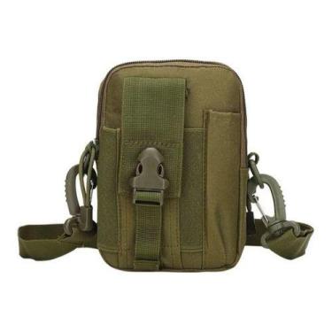 Imagem de Bolsa Transversal Porta Treco Bornal Militar Camuflada - Unistar, Pret