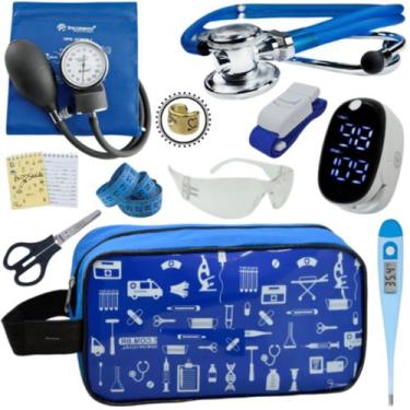 Imagem de Kit Enfermagem Aparelho Pressão Esteto Frete Grátis Promocao - Love Sa