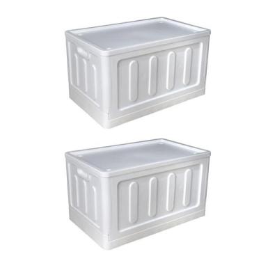 Imagem de Caixa Organizadora Dobrável Multiuso Grande Branco 75L - Arqplast