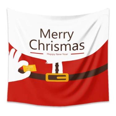 Imagem de Tapeçaria, parede de feliz Natal, 150x130cm, microtecido, fibra - yiwe