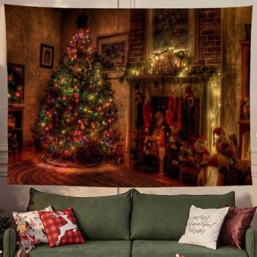 Imagem de Microtecido de parede de árvore de Natal para tapeçaria 200x150cm - yi