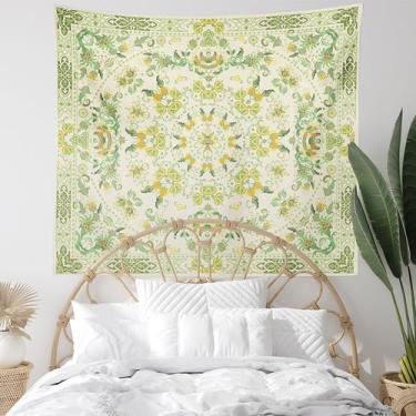 Imagem de Estética de sala de parede de tapeçaria, plantas e flores, 150x100cm -