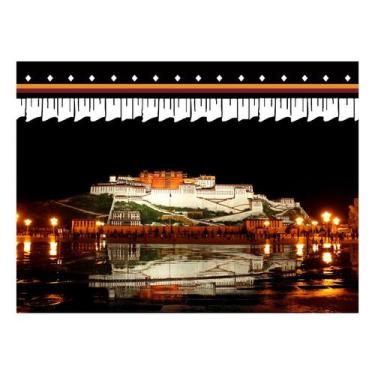 Imagem de Tapeçaria: parede do palácio de Potala, estilo tibetano, 100x75cm, mic