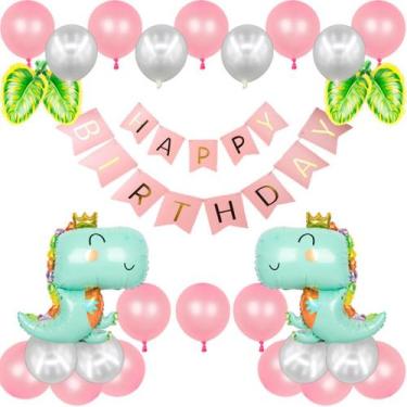 Imagem de Kit de decoração de aniversário Mylar Dinosaur Balloons x36 - yiweisai