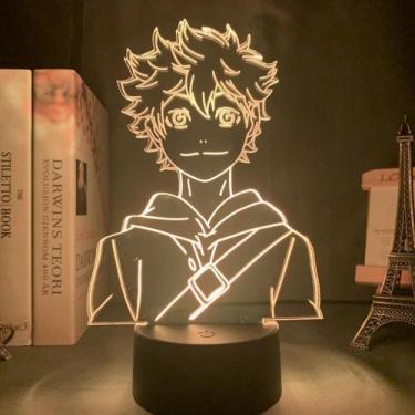 Imagem de Luz noturna LED 3D Haikyuus Hinatas Shoyo que muda de cor - Yiweisai