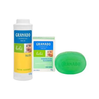 Imagem de Kit Sabonete Barra Erva Doce 90g e Talco 100g Granado, 1 unidade