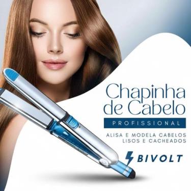 Imagem de Chapinha de Cabelo Profissional Titânio para Alisamento Preciso