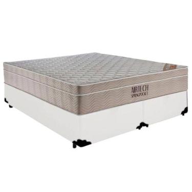 Imagem de Cama Box Base Queen Bipartido Molas Ensacadas Airtech SpringPocket 158